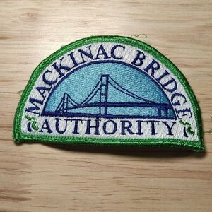 Vtg Mackinac Bridge Authority Patch Michigan MBA Uniform Collectible Mighty Mac